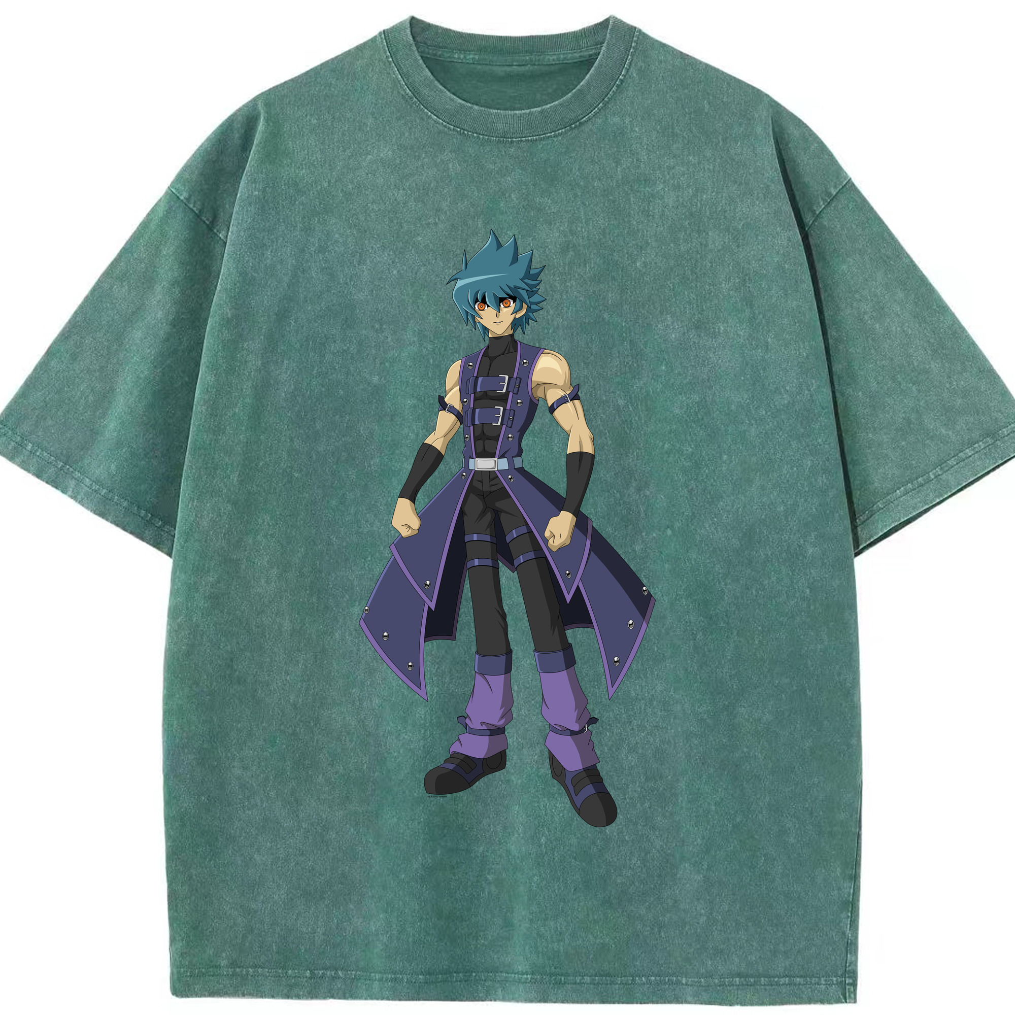 （画像用） 遊☆戯☆王 Yu-Gi-Oh! 綿100% ヴィンテージ風 半袖Tシャツ（フロントプリント）